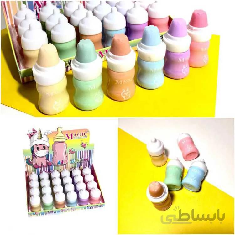 بالم لب جامد فانتزی طرح شیشه شیر