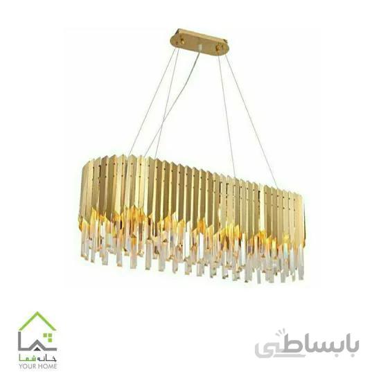 لوستر کریستالی دایره 50cm