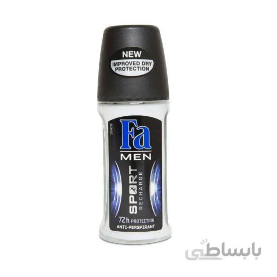 رول ضد تعریق مردانه فا Sport Recharge ا Fa Sport Recharge Roll-On Deodorant For Men