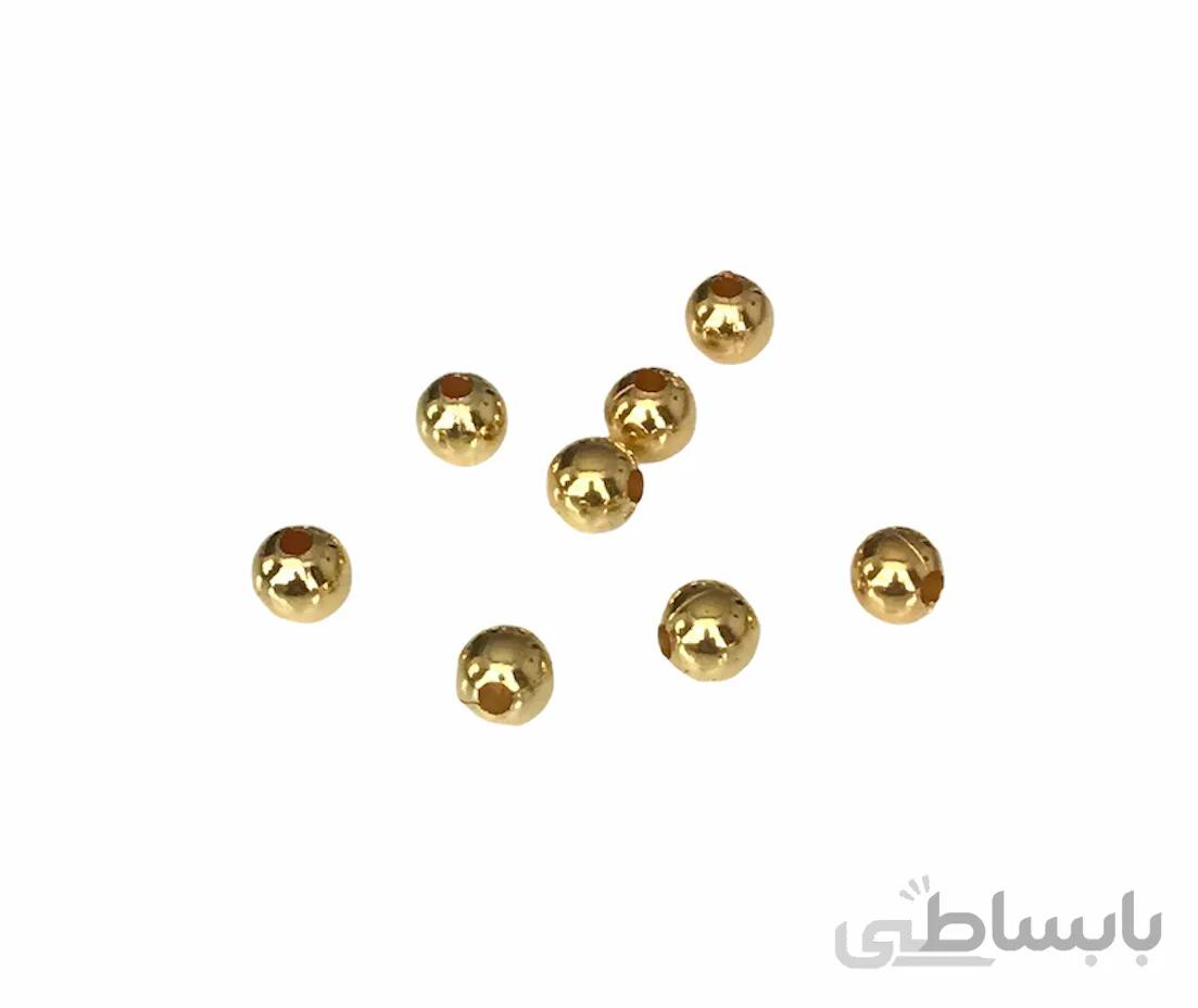 مهره طلایی سایز ۸ بسته 50 عددی