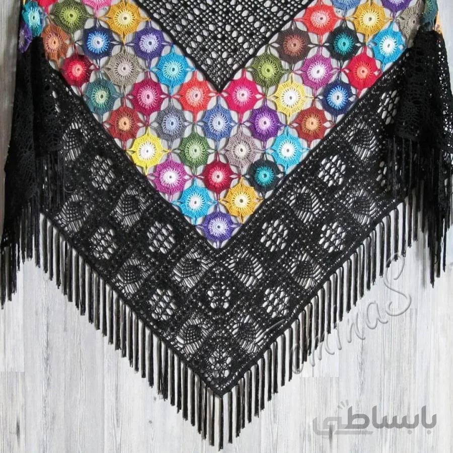 رودوشی بافتنی مدل565 star