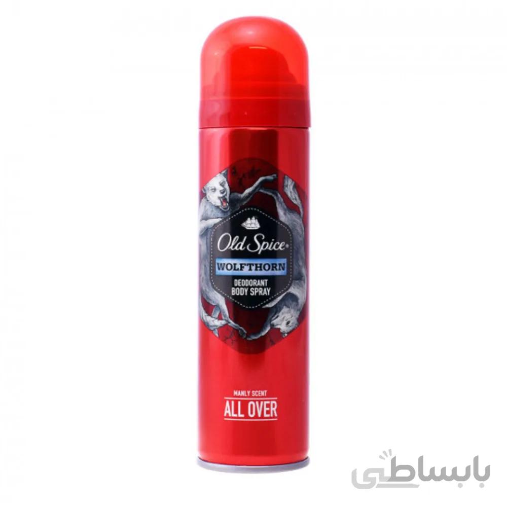 اسپری دئودورانت بدن مردانه الد اسپایس wolfthorn _حجم150 میل