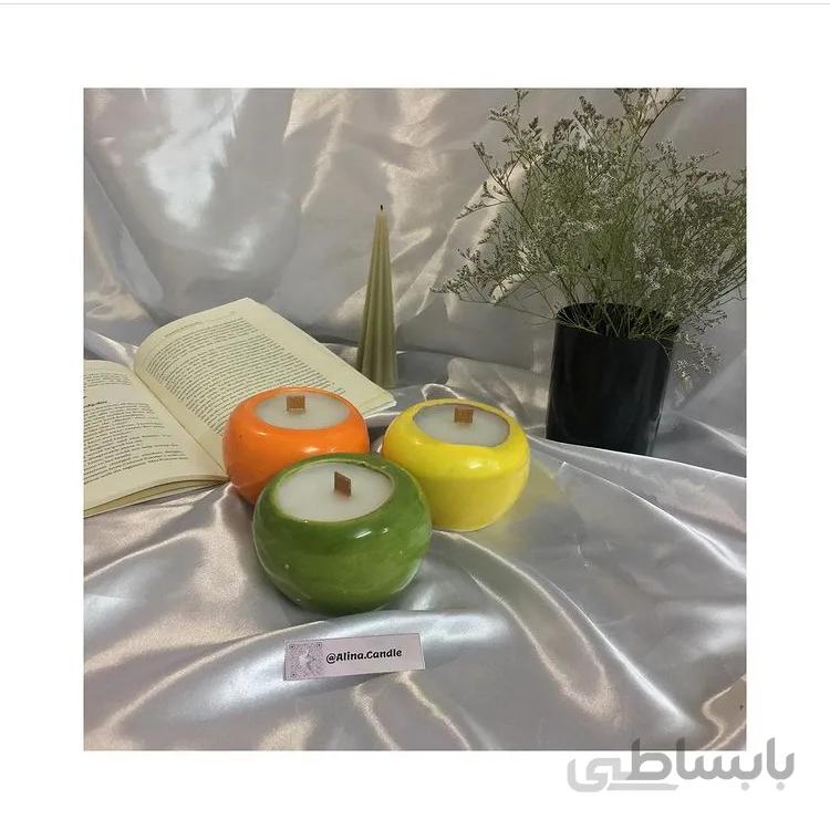آلیناکندل – خرید شمع معطر فتیله سلولزی در ظروف سفالی