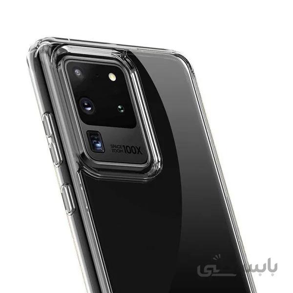 قاب سامسونگ S20 Ultra کاور ژله ای شفاف محافظ بی رنگ گوشی سامسونگ Clear Cover Case for samsung S20 Ultra