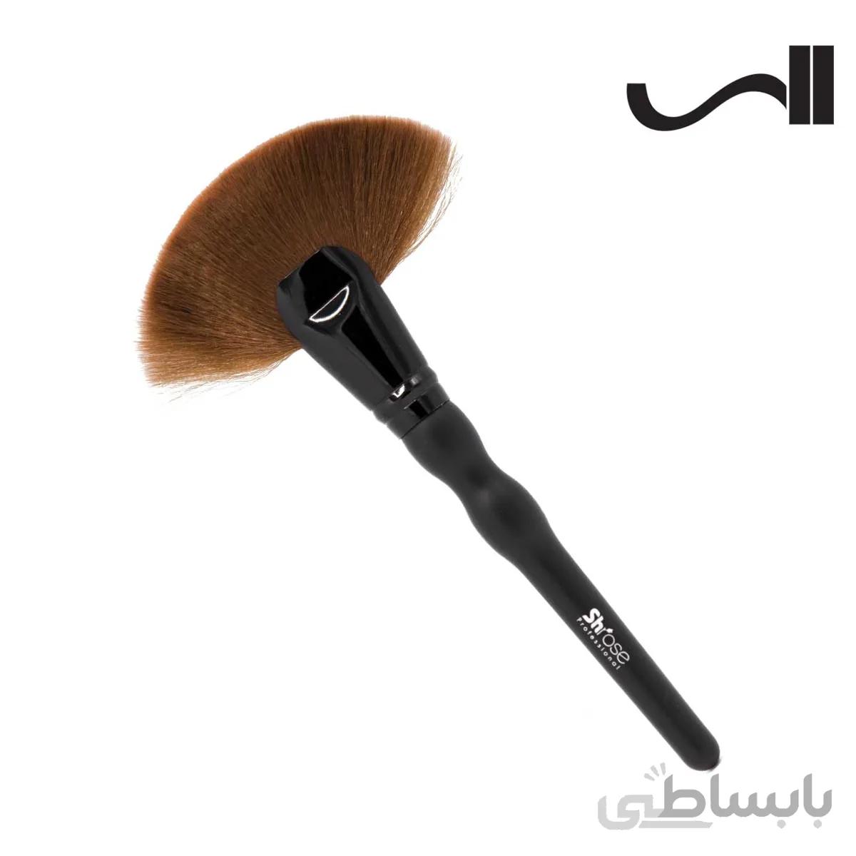 برس پودر بادبزنی پروانه ای شی رز Sh Rose