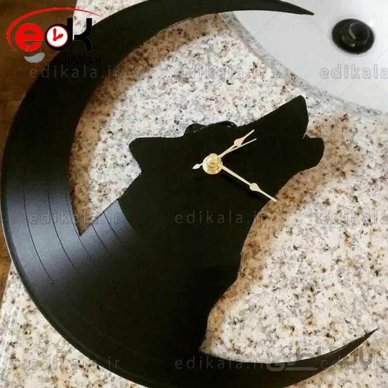 ساعت دیواری فانتزی طرح گرگ در پنج رنگ
