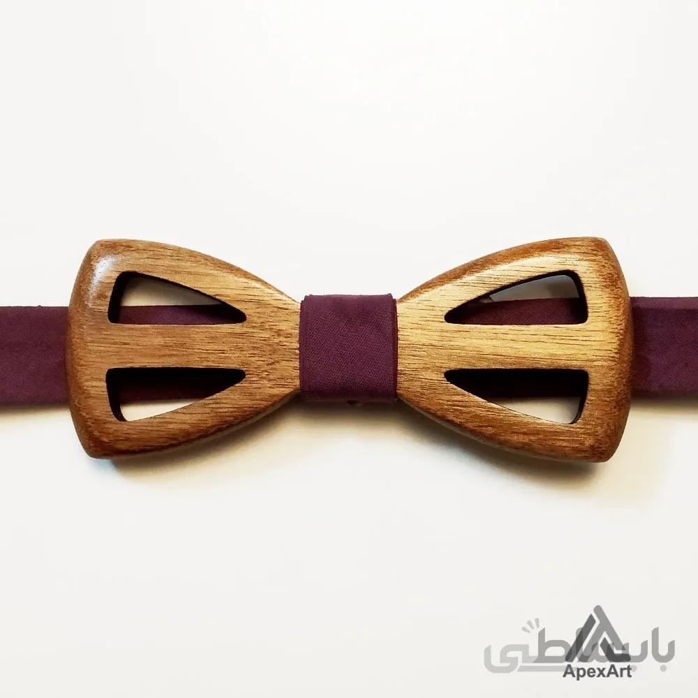 پاپیون چوبی طرح رونیکا