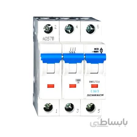 کلید مینیاتوری شراک-سه پل ۱۶ آمپر تیپ C