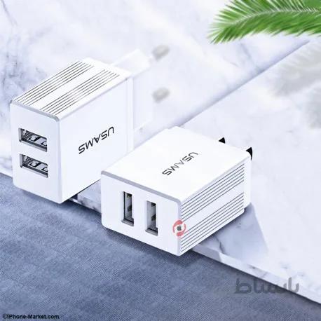 شارژر دیواری 2 پورت USAMS US-CC089 T24