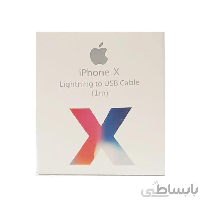 کابل تبدیل USB به لایتنینگ iPhone X طول 1 متر