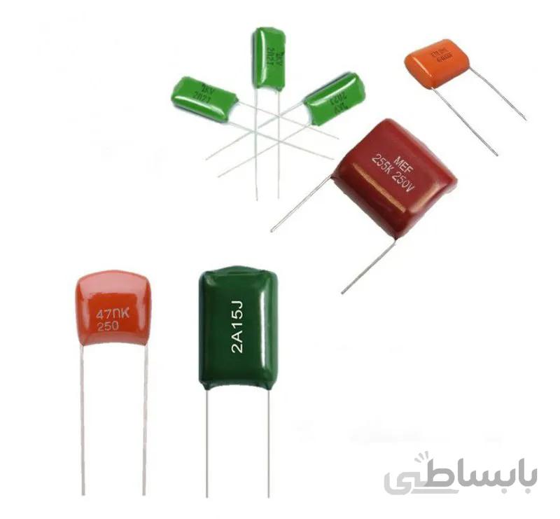 خازن پلی استر 4.7nF-100V/472