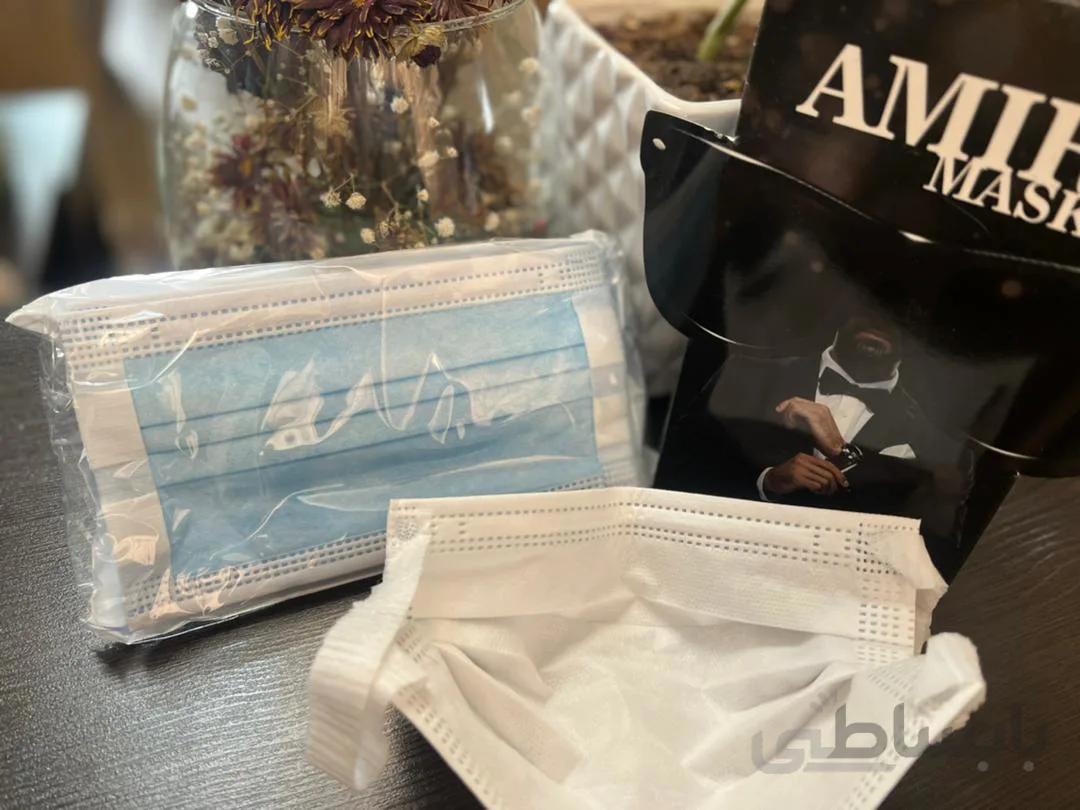ماسک پرستاری کش لاتکسی پک 10 تایی بسته 50 عددی رنگ آبی