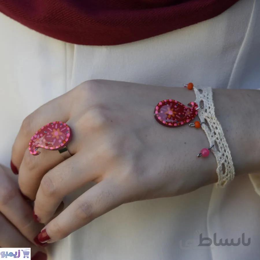 نیمست ترمه قرمز