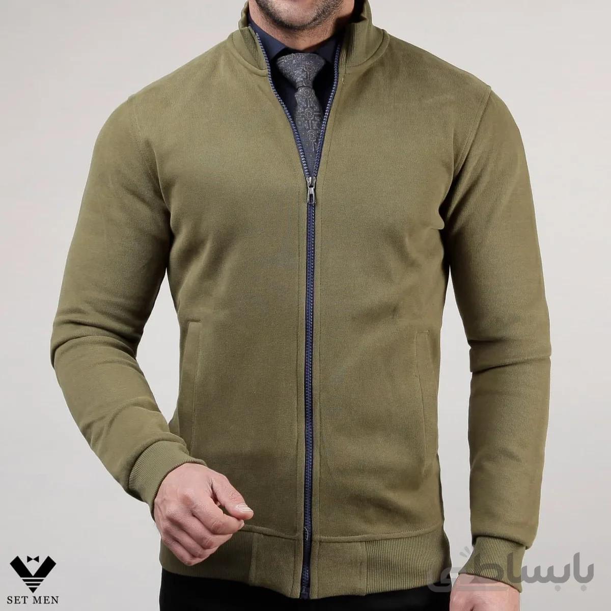 سویشرت زیپ دار سلانیک sw125