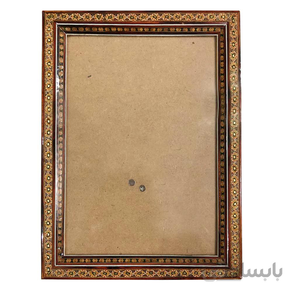 قاب خاتم کاری مدل تک گل سایز A4