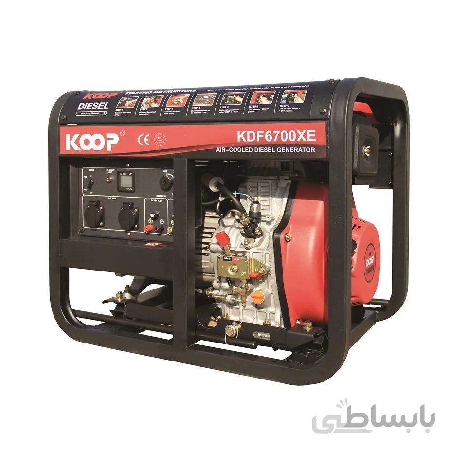 موتور برق بنزینی کوپ ۵کیلووات مدل KDF6700 XE