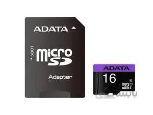 کارت حافظه ای دیتا مدل ADATA Premier microSDHC Card UHS-I Class 10 16GB 80MB/s با آداپتور