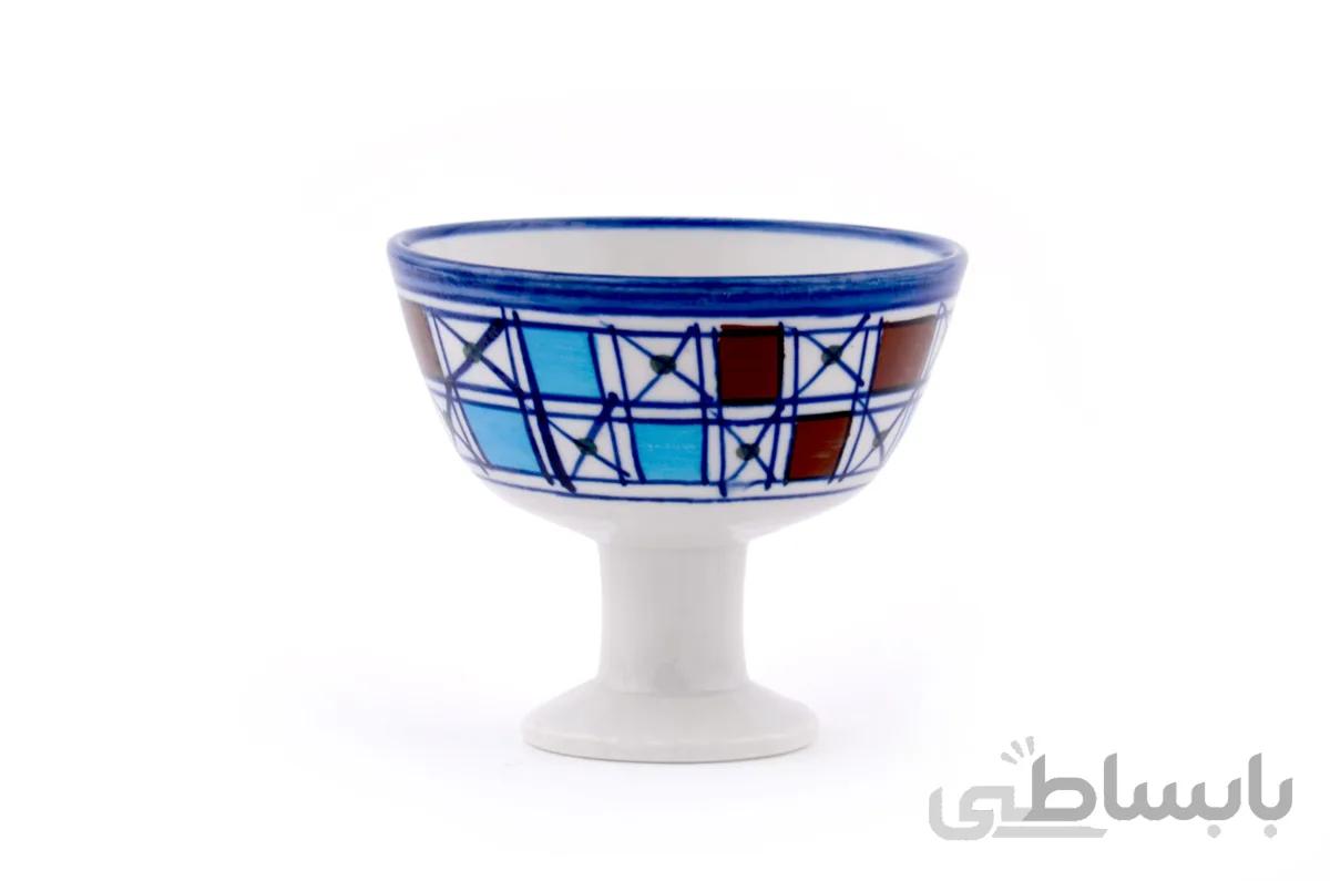 کاسهبستنی خوری چینی میبد مروارید طرح شطرنجی