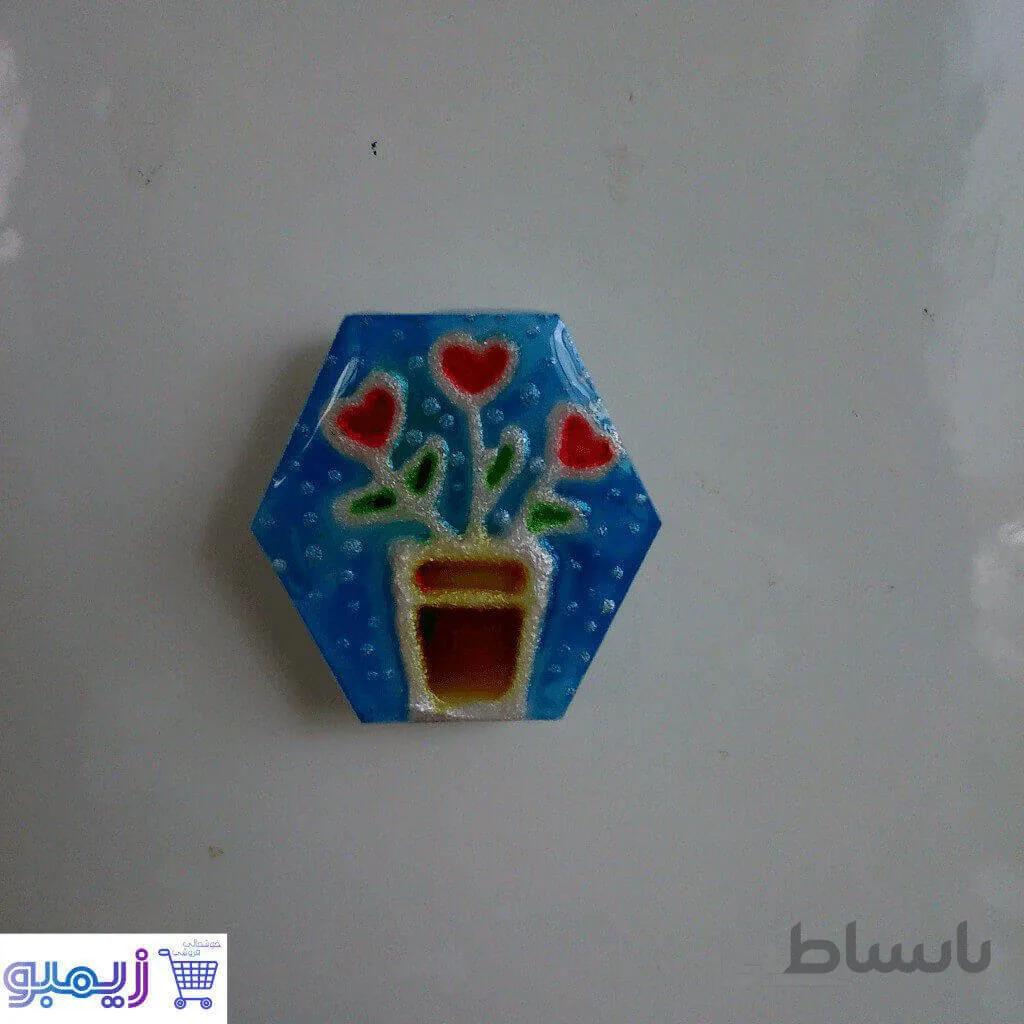مگنت یخچال کوچک طرح گلدون