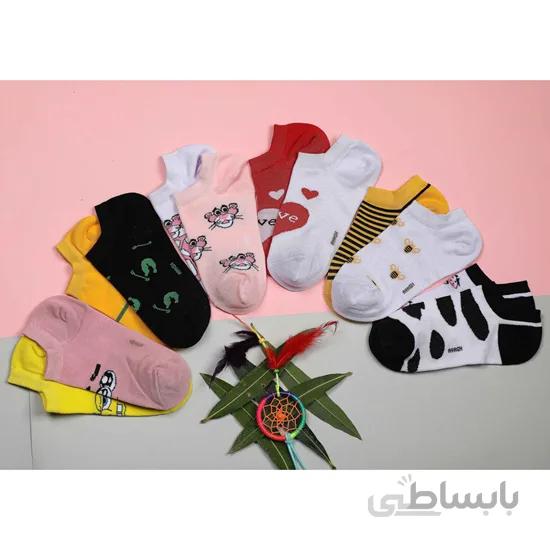 جوراب زنانه کالجی لنگه به لنگه