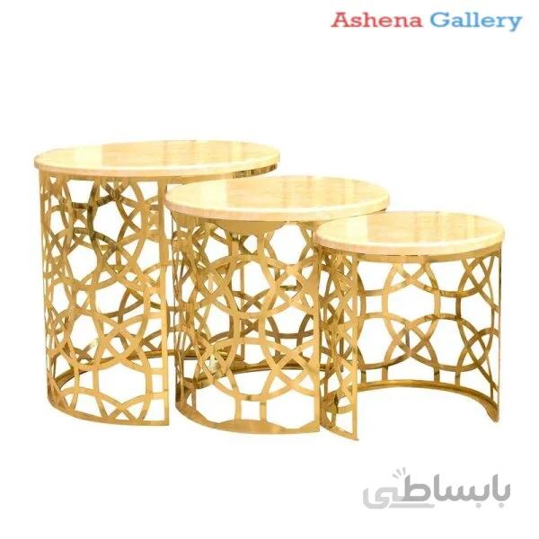 میز عسلی کد ۰۱۲ مجموعه ۳ عددی