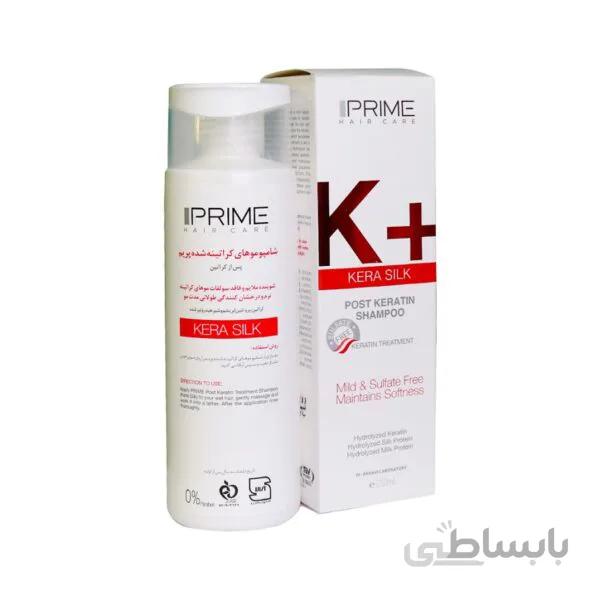 شامپو فاقد سولفات موهای کراتینه شده پریم مدل +K