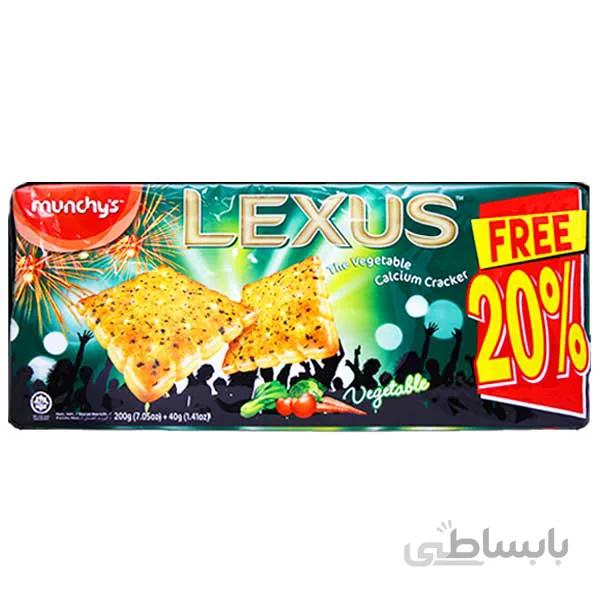 بیسکویت سبزیجات لکسوس LEXUS وزن 200 گرم