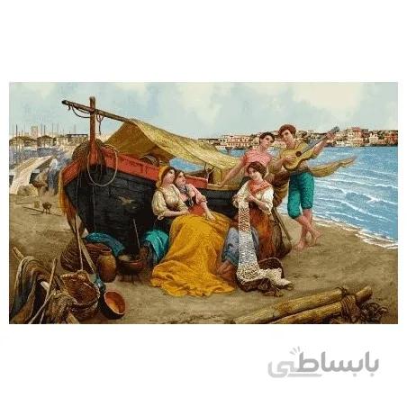 نخ و نقشه تابلو فرش فرانسوی کد 87
