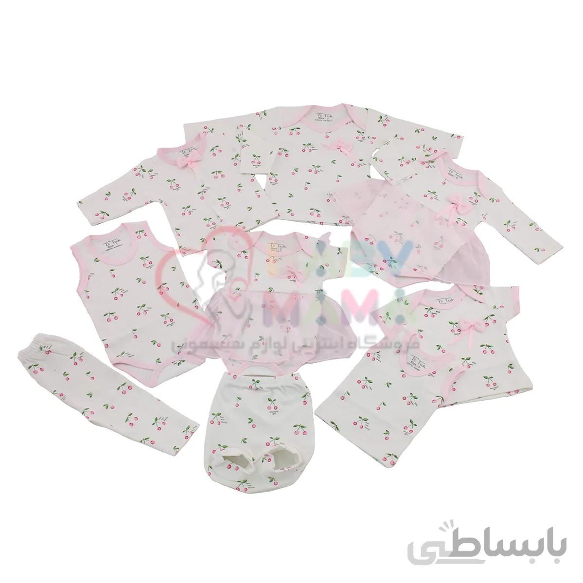 سرویس باز پنبه Ti Tak مدل گیلاس