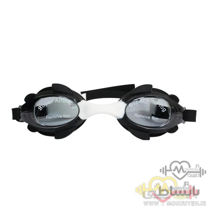 عینک شنا بچگانه مشکی سفید