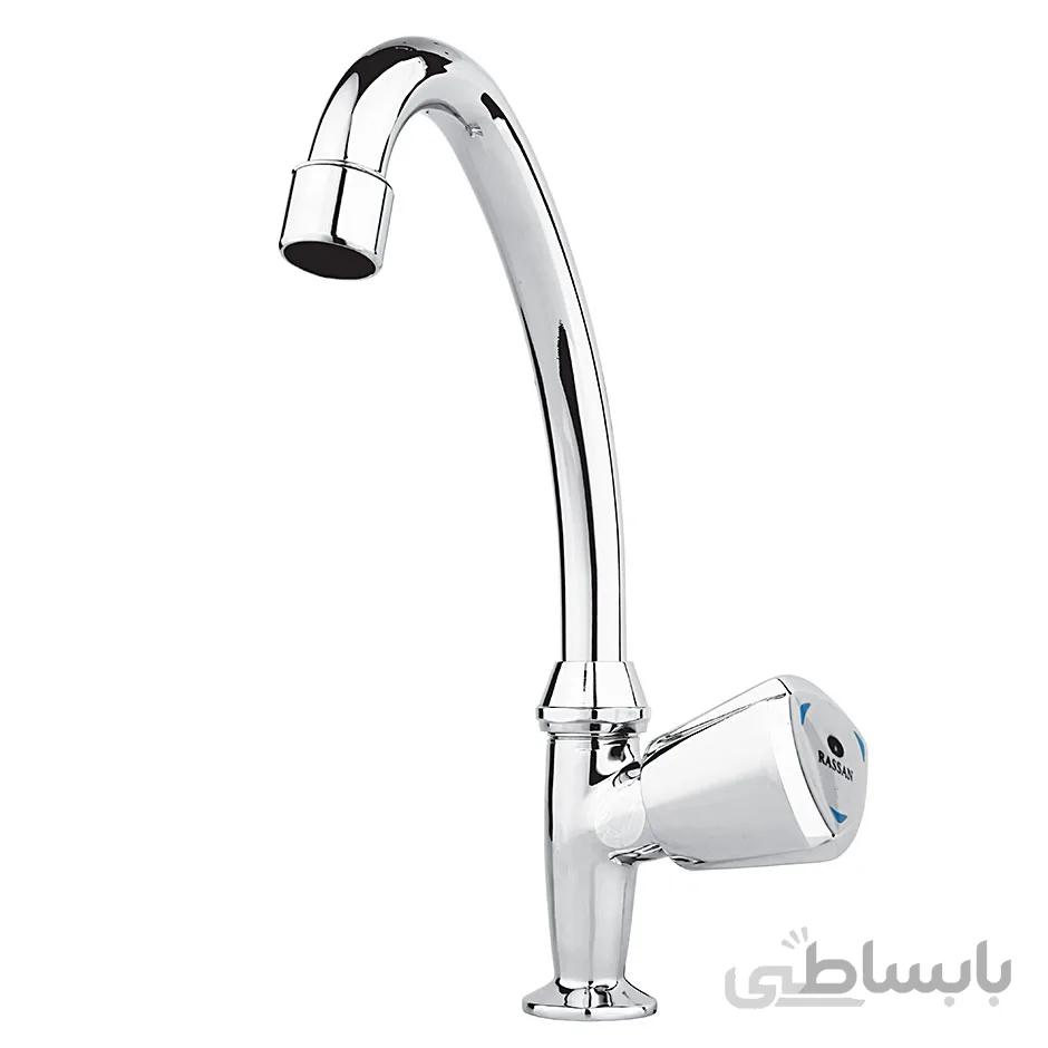 شیر کلاسیک روشویی توکاسه کروم راسان مدل قو