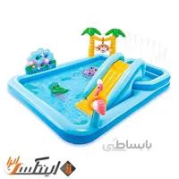 استخر بادی سرسره دار طرح جنگل intex 57161 ا intex 57161