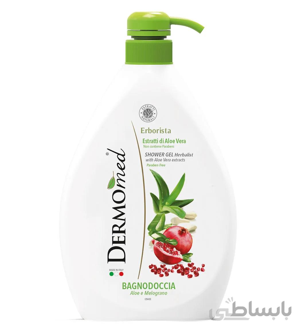 شامپو بدن درمومد با عصاره آلوئه ورا و انار 1000ml ا Dermomed body Shampoo aloe vera and pomegranate 1000ml