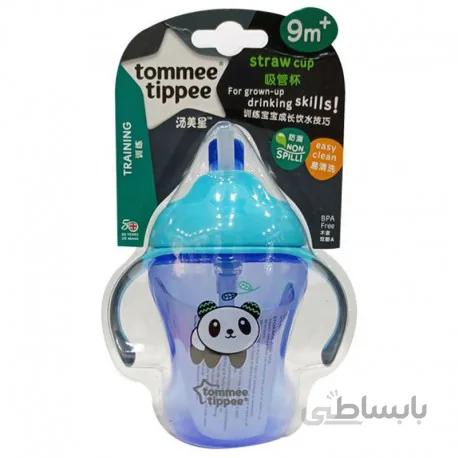 لیوان آبمیوه خوری نی دار 230 میل تامی تیپی طرح حیوانات Tommee Tippee
