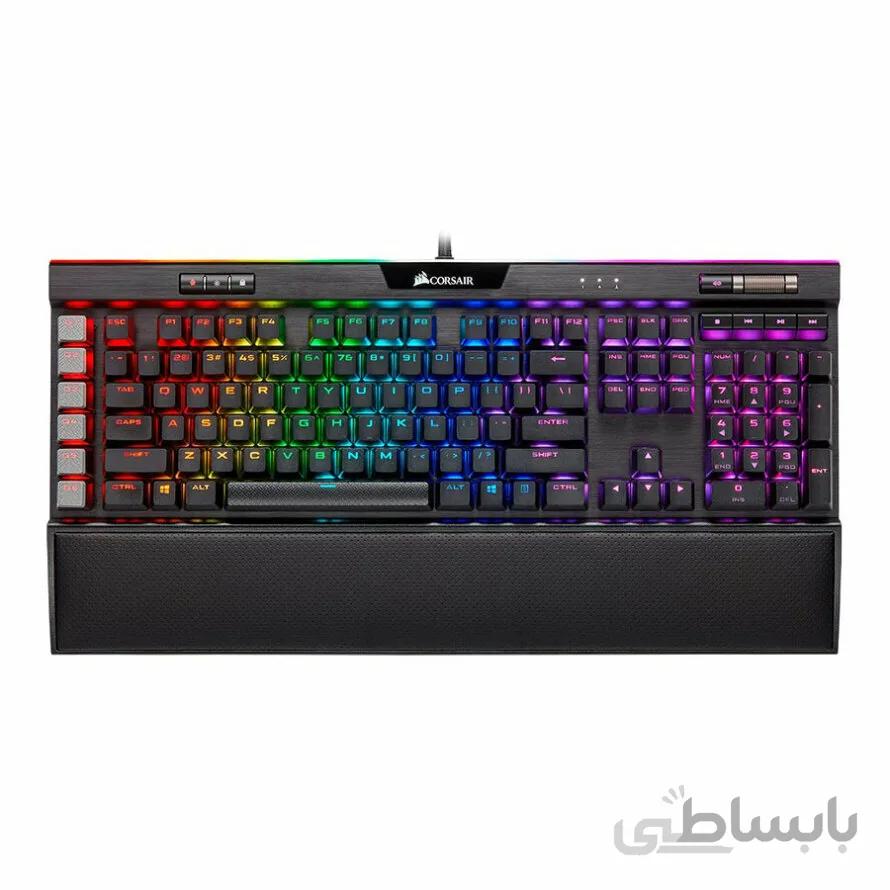 کیبورد مکانیکال گیمینگ کورسیر K95 RGB PLATINUM Cherry MX Speed ا Corsair K95 RGB PLATINUM Cherry MX Speed Mechanical Gaming Keyboard