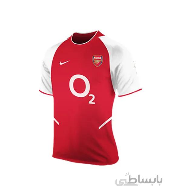 کیت باشگاهی کلاسیک تیم آرسنال Arsenal 2002-03 Home Soccer Jersey