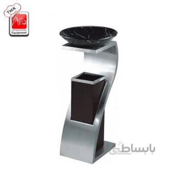 سطل زباله استیل مشکی - A92.1072K +B310 SB