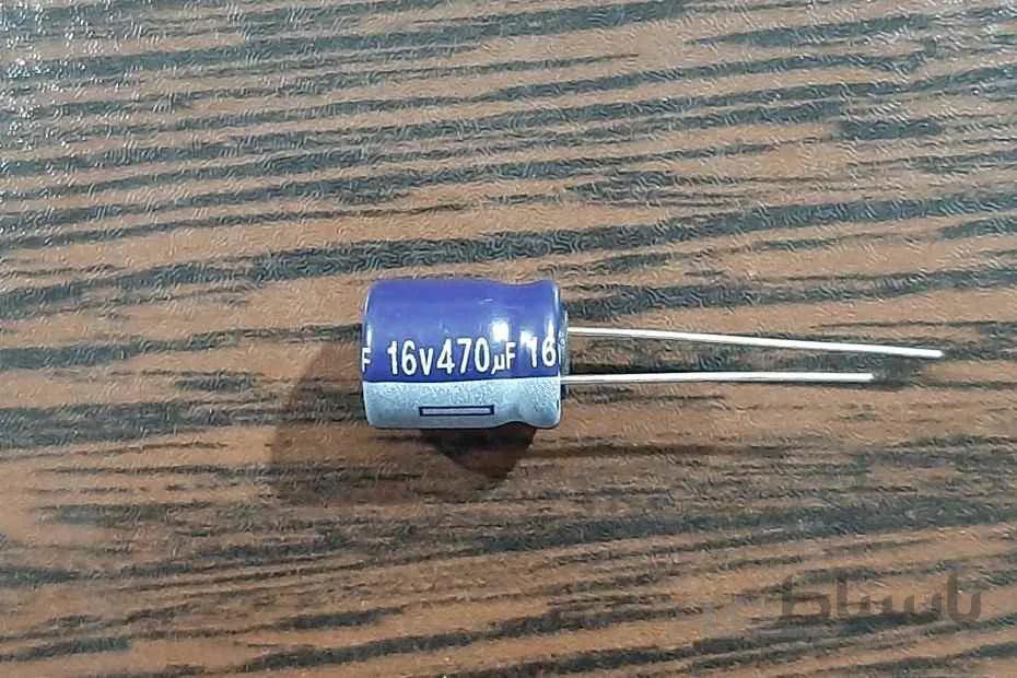 AiSHi 16V 470uF – خازن الکترولیت، ۱۶ ولت، ۴۷۰ میکروفاراد