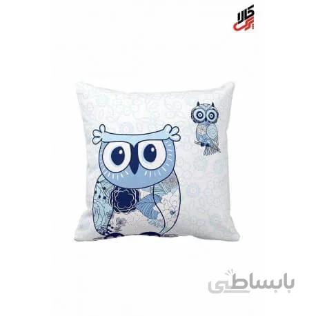کاور کوسن فانتزی طرح جغدآبی پرس کالا
