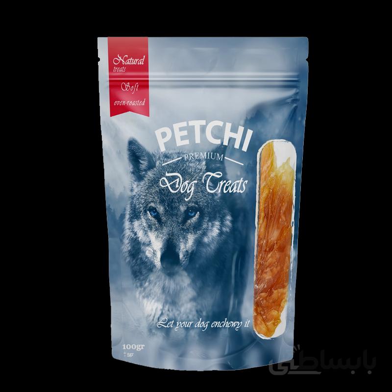تشویقی سگ پتچی مدل Chicken Soft Strips وزن 50 گرم