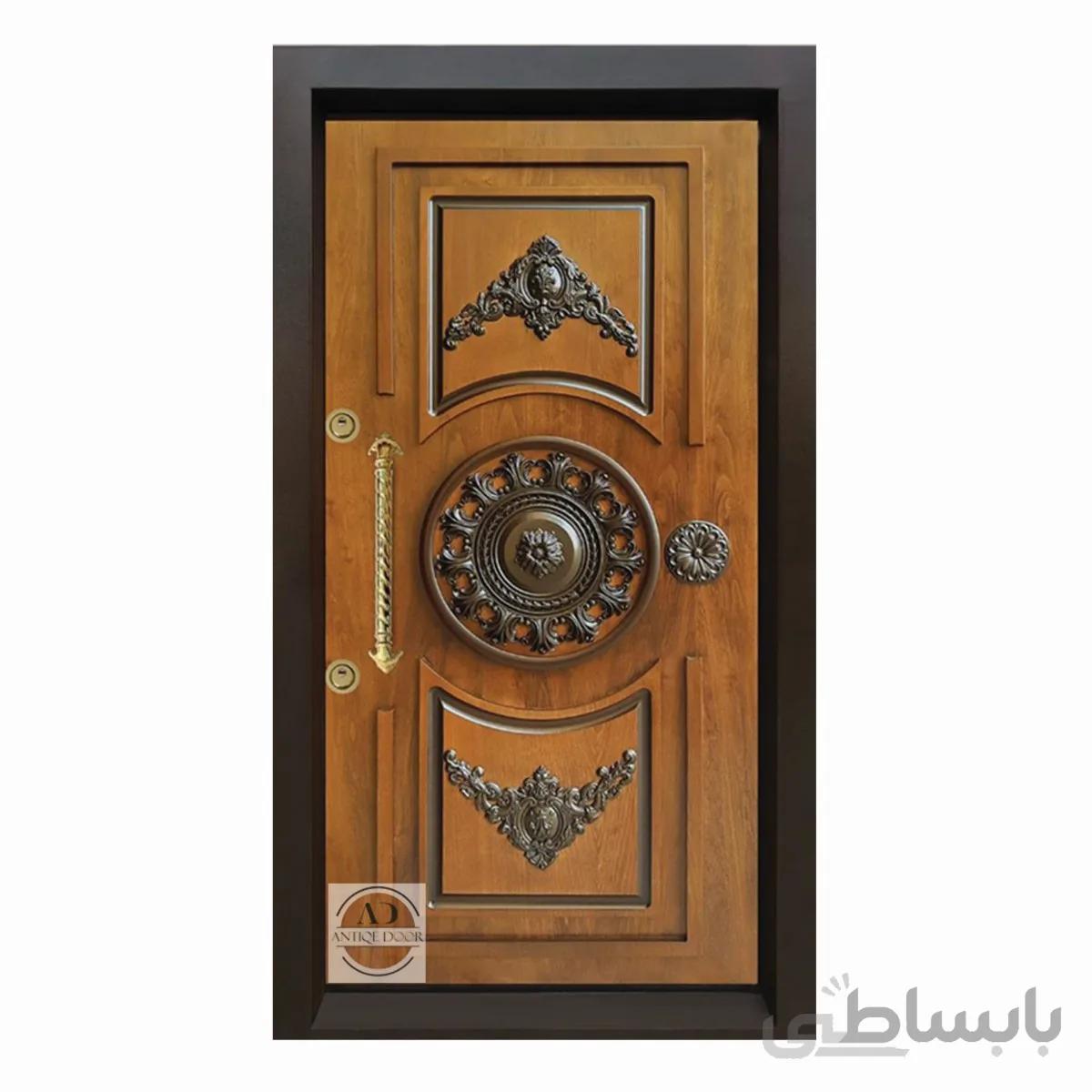 درب ضد سرقت مدل هاکان روکش راش - چپ بازشو