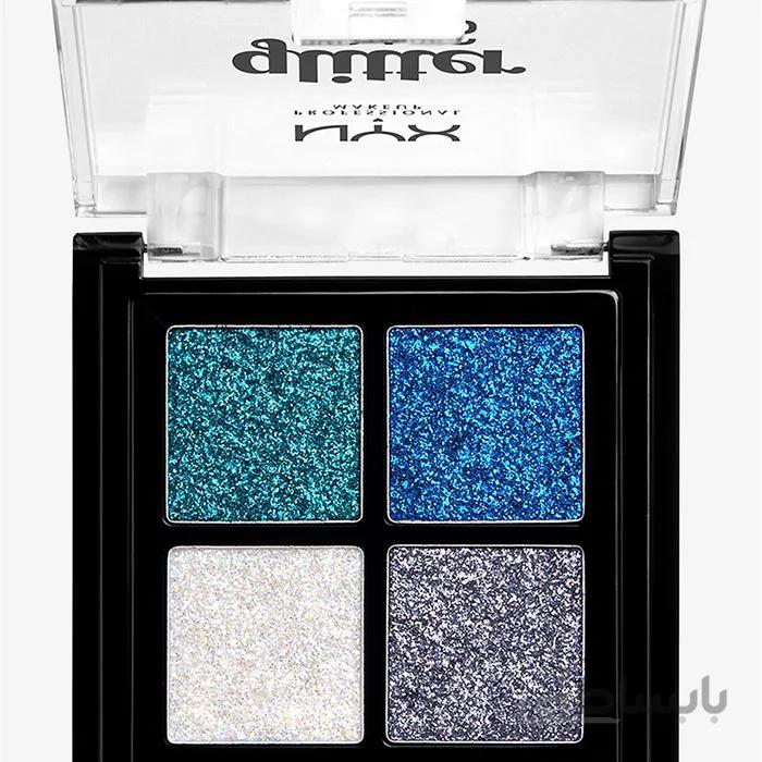 پالت ۴ رنگ گلیتر نیکس Gilitter goals NYX