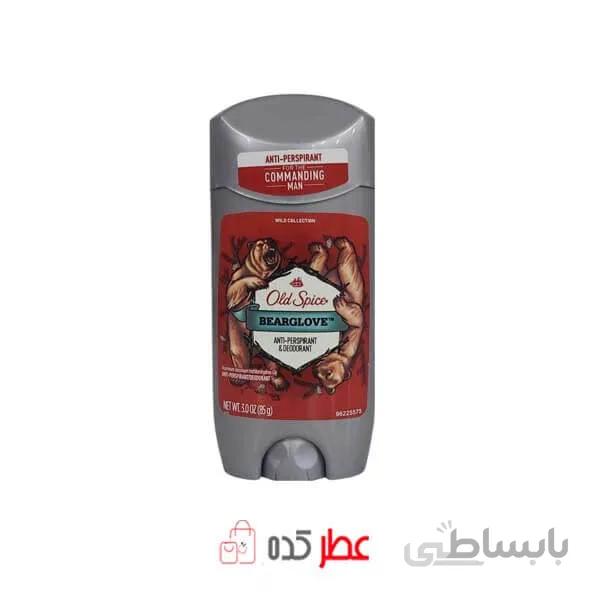 مام صابونی اولد اسپایس خاکستری مدل Bearglover ck وزن 85 گرمی