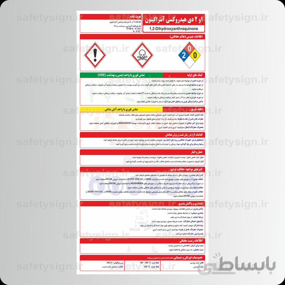 ۹۶۹۱ – ۱و ۲ دی هیدروکسی آنتراکینون