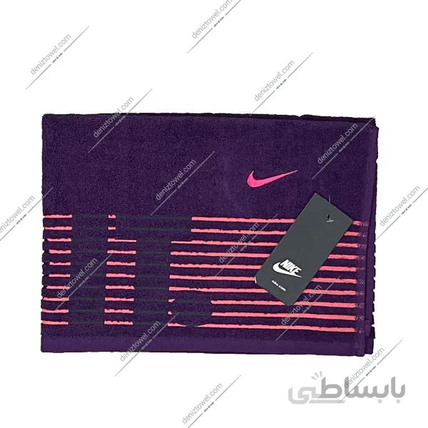 حوله دستی باشگاهی NIKE بادمجونی