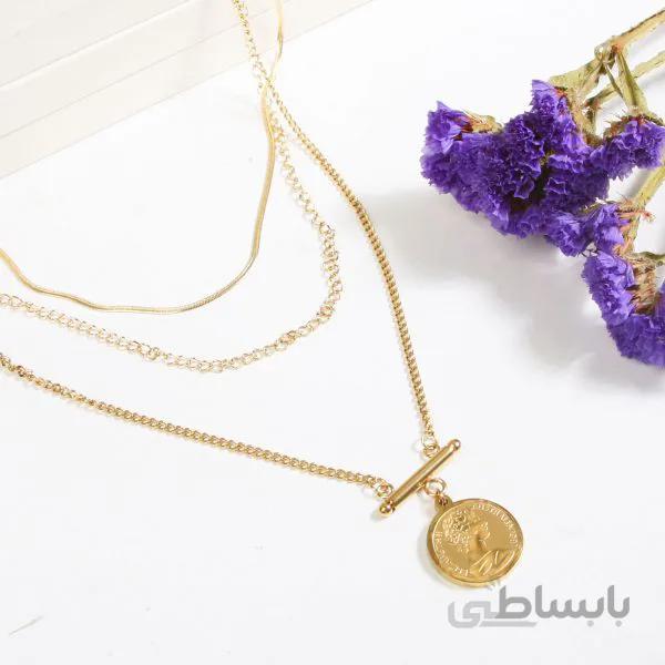 گردنبند زنانه مدل سکه