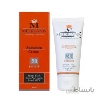 کرم ضد آفتاب مدیلن SPF 50 (رنگی) ا ( MEDILANN Sunscreen Cream SPF50 )
