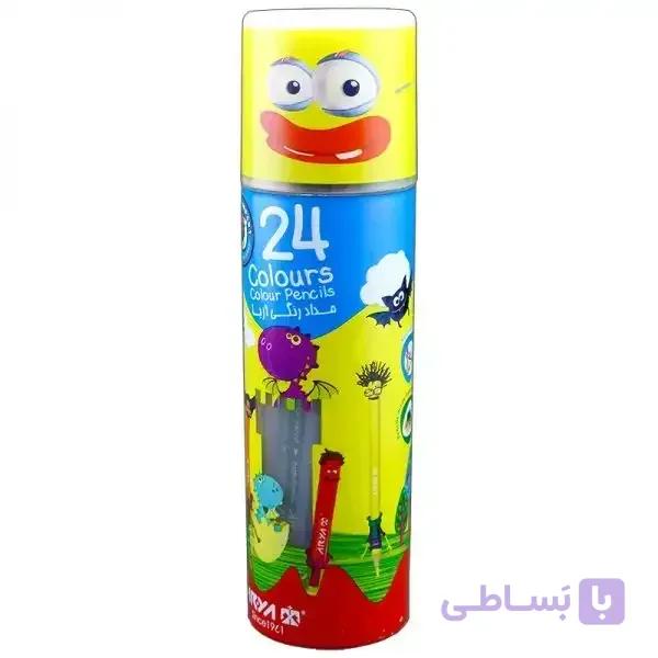مداد رنگی 24 رنگ آریا مدل 3052