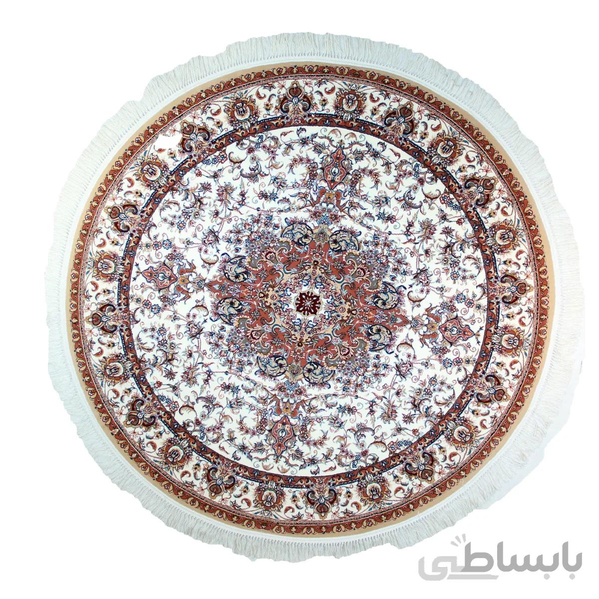 فرش گرد 700 شانه طرح تارا