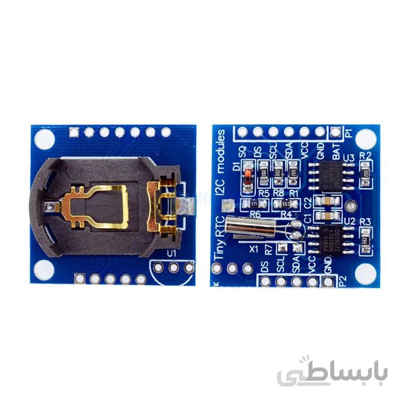 ماژول ساعت DS1307 دارای ارتباط I2C